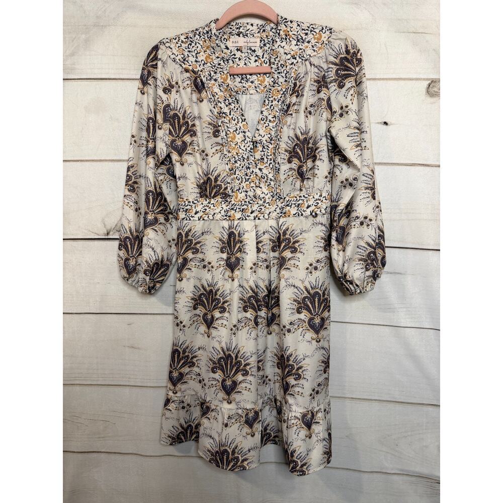 o.p.t. x Emily Luciano Dress Size SM Long Sleeve Dress Perf for Fall Classy Chic